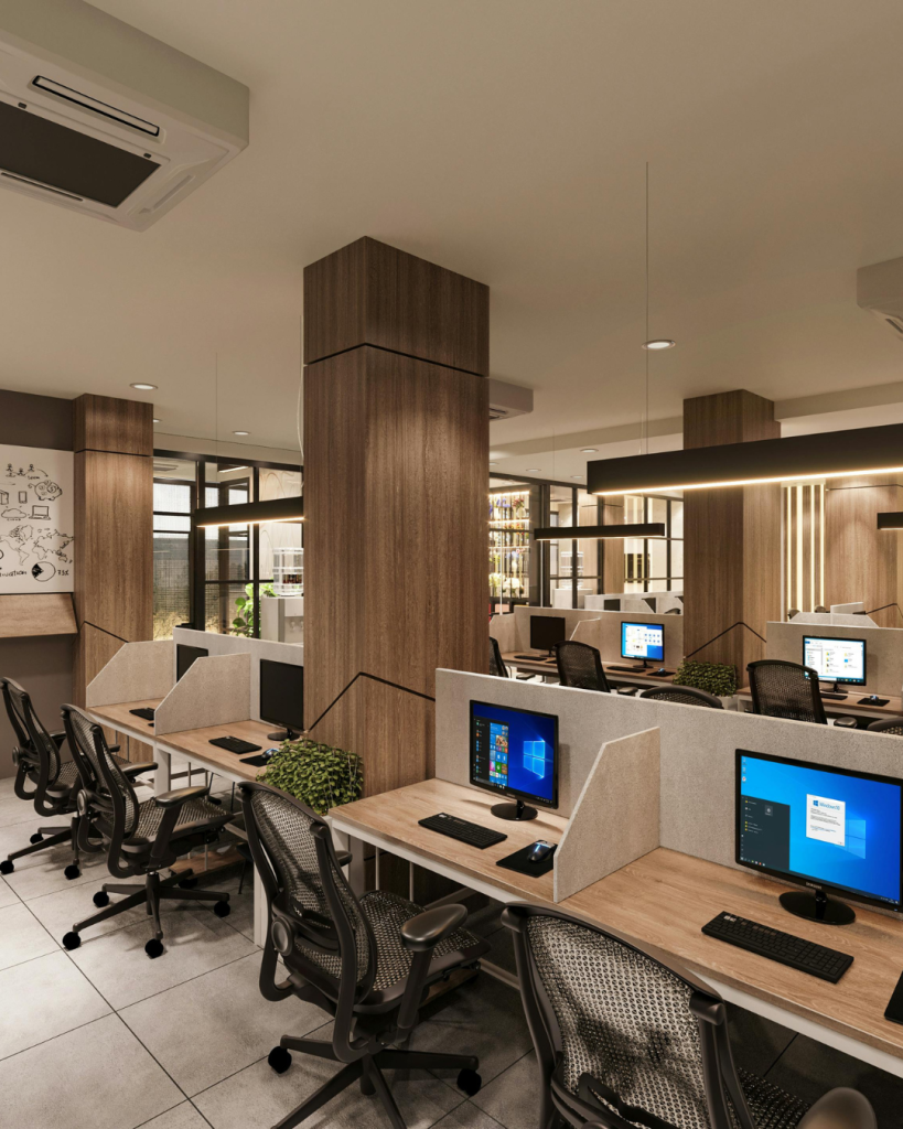 HaaS and Procurement 4 Computers in an office.